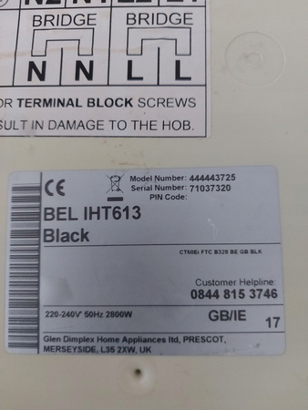 PŁYTA INDUKCYJNA BELLING BELHT613 2800W PŁYTA GRZEWCZA