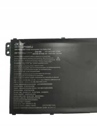Bateria AP16M5J do laptopa Acer cykle 121, żywotność 92%