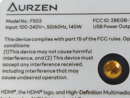 Projektor AURZEN BOOM3 4K Bluetooth Netflix YouTube Dobly Audio Czarny 60Hz