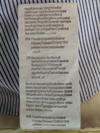 MARYNARKA MĘSKA CLASS INTERNATIONAL ROZMIAR 50 KREMOWA