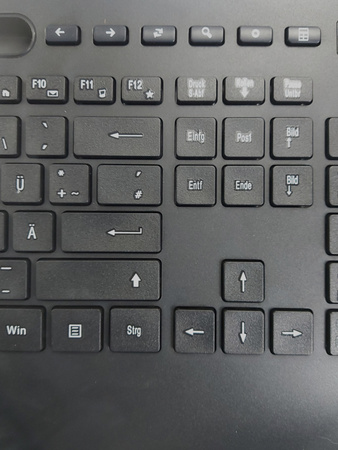 Klawiatura i mysz bezprzewodowa KC213 2,4GHz USB QWERTZ czarna