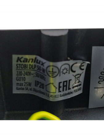Oprawa sufitowa punktowa STOBI DLP 50 220-240V 25W