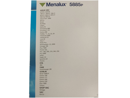 WORKI DO ODKURZACZA GOBLIN SHOP VAC - MENALUX 5885P 900196177/1 - 5 SZTUK