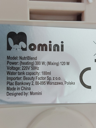 Multiblender parowy dla dzieci 6w1 NutriBlend MOMINI