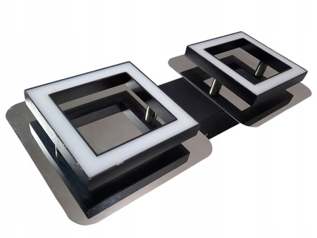 Oprawa ścienno-sufitowa chromowana 2x5W 2x300lm Struhm Lipsk