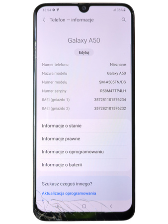 Smartfon Samsung Galaxy A50 SM-A505FN/DS 4/128GB