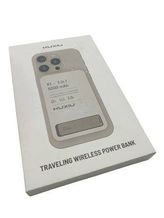 Powerbank KUXIU K1 Power Bank MagSafe 3 w 1 z Szybkim Ładowaniem 15W Czarny