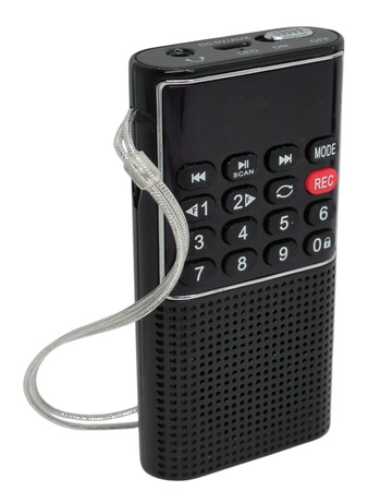 Mini radio Prunus J-328 FM AUX SD/TF dyktafon akumulator