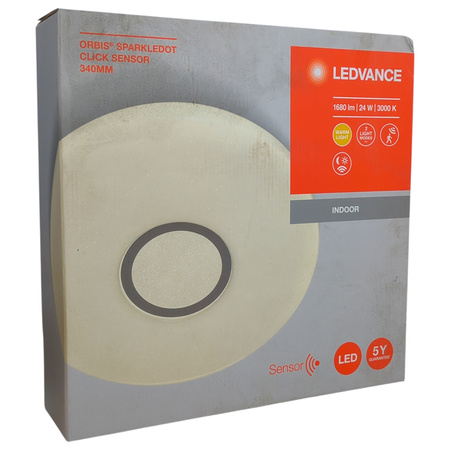 Plafon LED Lampa Sufitowa Czujnik Ruchu i Zmierzchu 24W 3000K 34cm LEDVANCE