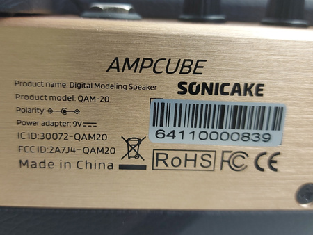 Bezprzewodowy wzmacniacz gitarowy Sonicake AmpCube QAM-20