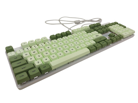 Klawiatura mechaniczna przewodowa Surmen V200 Zielona QWERTY