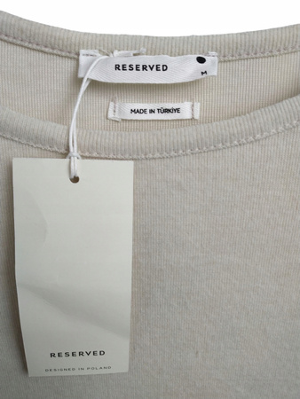 BLUZKA DAMSKA RESERVED ROZMIAR M BEŻOWA