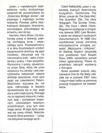 Mężczyzna i chłopiec Tony Parsons