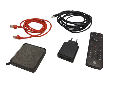 MINI DEKODER Z PILOTEM UPC TV 4K BOX nagrywanie w chmurze sterowanie głosem