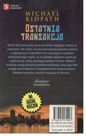 Ostatnia transakcja Michael Ridpath