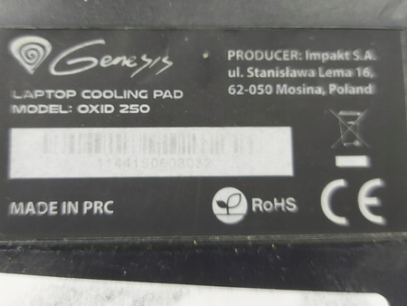 Podstawka chłodząca pod laptopa GENESIS Oxid 260