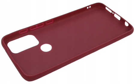 Nakładka plecki case matowy TPU do Motorola Moto G50 Burgundowa