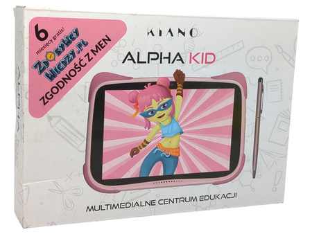 Tablet Kiano ALPHA KID CENTRUM EDUKACYJNE Różowy 32GB 8"