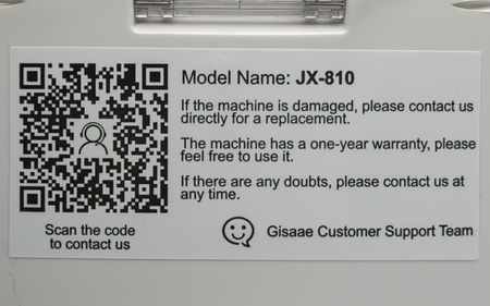 Myjka ultradźwiękowa Gisaae JX-810 48kHz 400ml 4 tryby