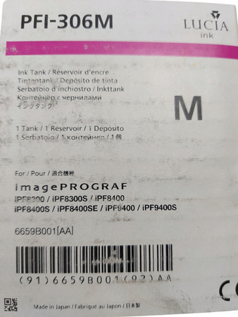 KARTRIDŻ CANON PFI-306 M 330ML 6659B001 AA