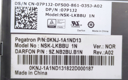 Klawiatura laptopa Dell Latitude NSK-LKBBU 1N