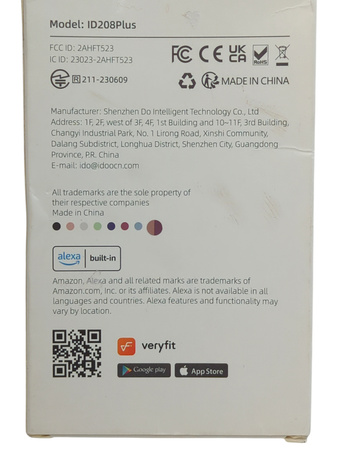 Smartwatch damski ID208 Plus różowy