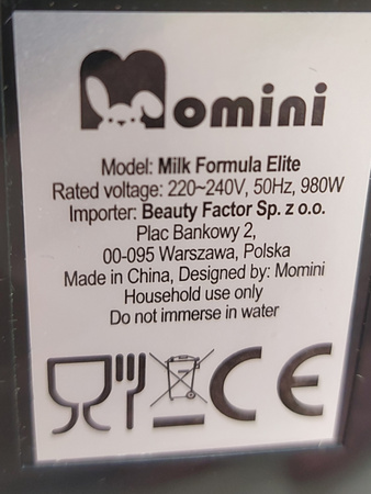 Ekspres do mleka Momini Milk Formula Elite