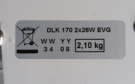 Oprawa sufitowa Lena Lighting DLK 170 2×26 W G24-d3 IP43