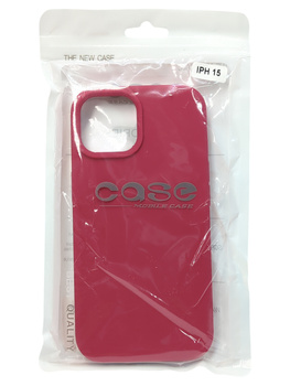 Etui Silicone Lite bordowe do iPhone 15