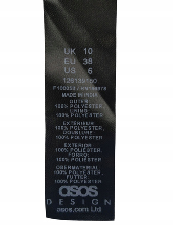 SUKIENKA PLISOWANA ASOS ROZMIAR 38 GRANATOWA