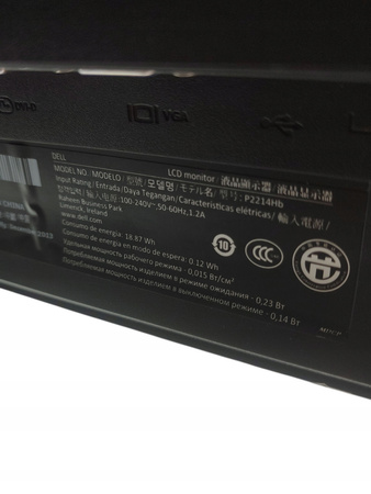 Monitor LED Dell P2214Hb 21,5 " 1920 x 1080 px IPS / PLS