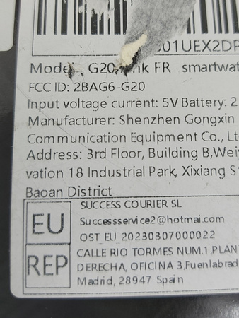 Smartwatch Mingtawn G20 Różowy