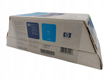 KARTRIDŻ HP DESIGNJET 80 CYAN Głowica HP 80 (C4891A) niebieski 4400str/350m