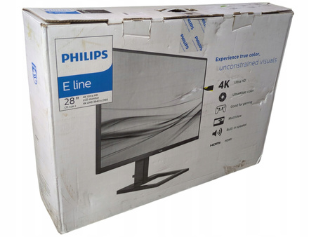 Monitor Philips 288E2UAE 28", 3840x2160 (4K), 60Hz, IPS, 4 ms, Czarny