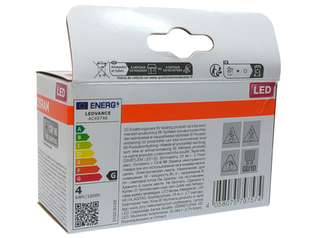 Żarówka LED OSRAM PAR16 3,4W 2700K 230 lm 36° GU10 ściemnialna 2 szt