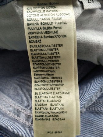Spodnie damskie jeans SLIM 7 FOR ALL MANKIND ROZ.29 Niebieskie