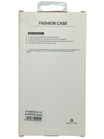Etui Plecki Magnetic do Apple Iphone15 Plus bezbarwne różowe
