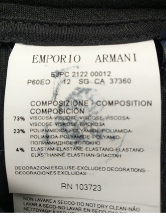 Eleganckie spodnie damskie Czarne EMPORIO ARMANI JEANS ROZ.38