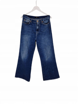 7 For All Mankind Damskie Spodnie Jeansowe Niebieskie