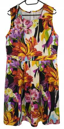 Sukienka w kwiaty Kolorowa ROZ.46 BODY FLIRT