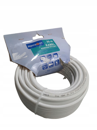 Kabel koncentryczny Reinston ESAT010 20m Biały