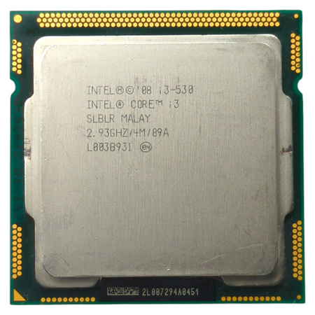 Procesor Intel Core i3-530 2.93 GHz 2 rdzenie 4 wątki LGA 1156 4 MB cache