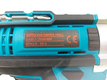 Wiertarko-wkrętarka akumulatorowa UR-DZ-21 21V + 2 akumulatory