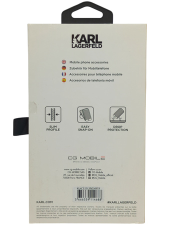 Etui Karl Lagerfeld Plecki do Samsung Galaxy s23 Ultra czarne