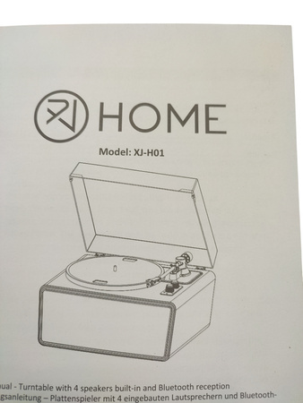 Gramofon Odtwarzacz płyt winylowych Bluetooth Głośniki XJ Home XJ-H01