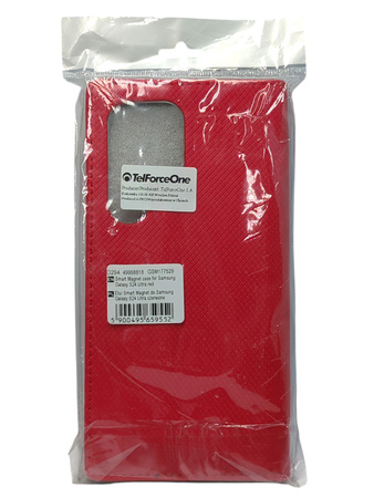 Etui z klapką Nexeri Samsung Galaxy S24 Ultra Czerwone Magnetyczne