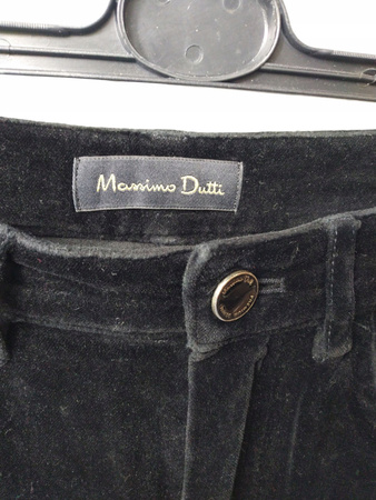 SPODNIE DAMSKIE MASSIMO DUTTI ROZMIAR 36 CZARNE