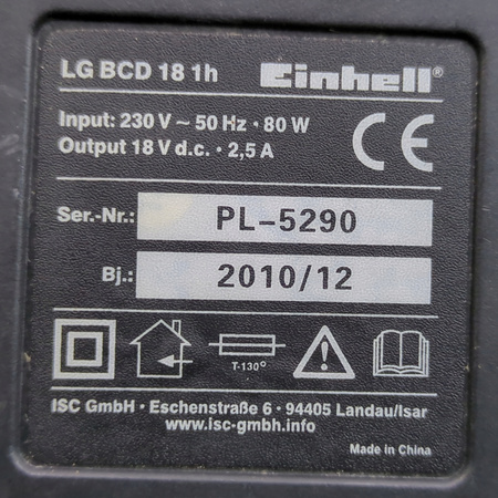 Ładowarka do akumulatorów Einhell LG BCD 18 1H 18V 2.5A 80W