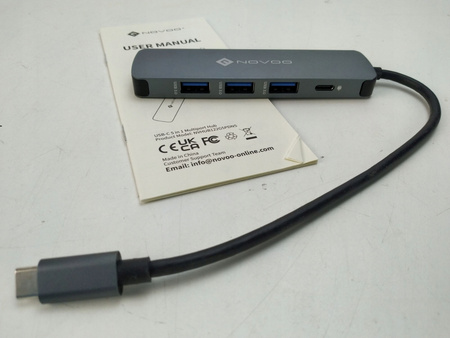 NOVOO USB-C Hub 5 portowy USB 3.0 PD 100W 4K HDMI