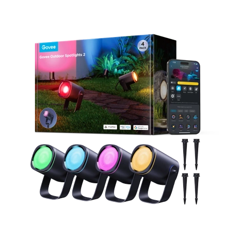 Lampa ogrodowa Govee Outdoor Spotlights 2 | Oświetlenie ogrodowe IP67